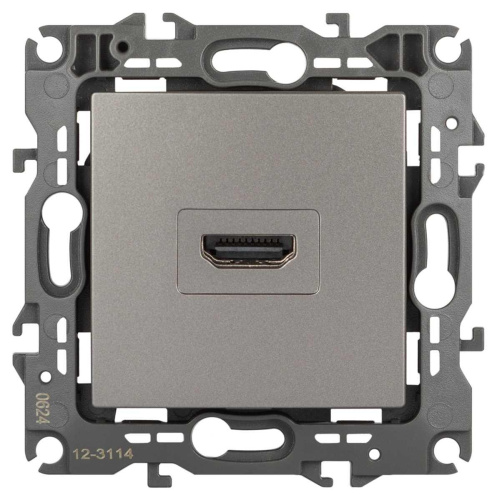 Розетка ЭРА Серия 12 12-3114-16 HDMI титан Б0065714