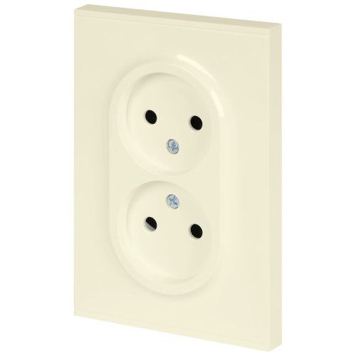 Розетка ЭРА Arktik 16-2107-02 без заземления двойная 2X2P 16А-250В слоновая кость Б0071682 фото 5