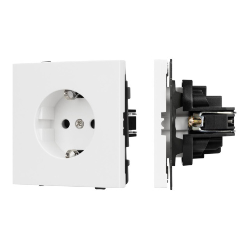 Механизм электрической розетки SCT-TENDO-MEU1-PL-WH (230V, 16A) Arlight 054078 Механизм электрической розетки SCT-TENDO-MEU1-PL-WH (230V, 16A) Arlight 054078