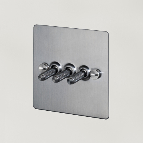Выключатель 3G Toggle Steel