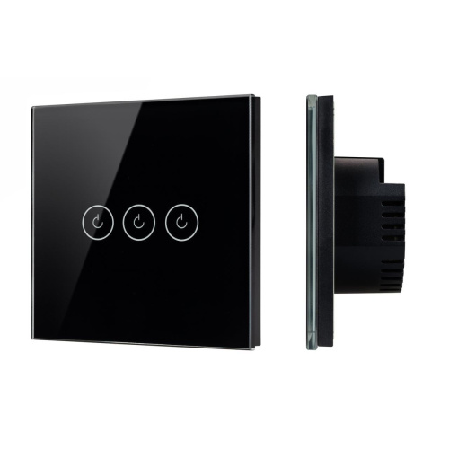 Выключатель сенсорный SWT-OMALI-S03-ZB-BK (250V, 10A, Zigbee) Arlight 050046