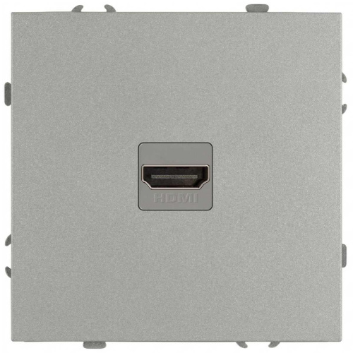 Розетка ЭРА Galaxy 15-3114-03 HDMI IP20 алюминий Б0070796