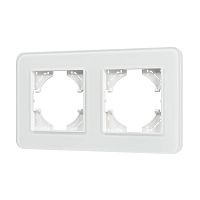 Рамка стеклянная FRM-OMALI-SFGS-2-WH Arlight 049708
