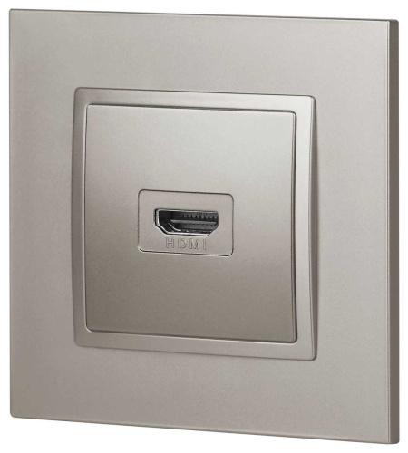 Розетка ЭРА Elegance 14-3114-16 HDMI титан Б0065778 фото 6
