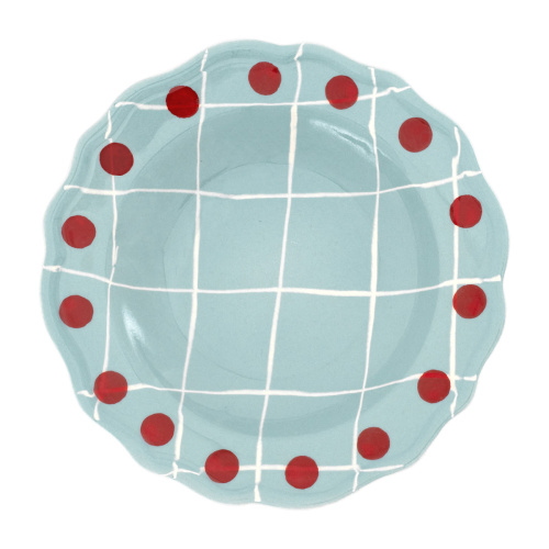 Глубокая тарелка Quadri Light Blue фото 2