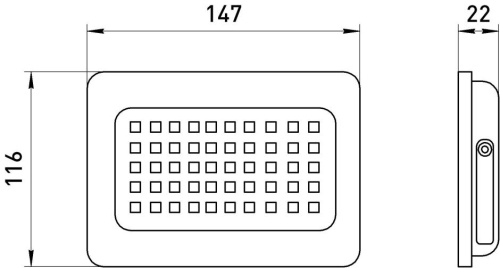 Прожектор светодиодный уличный ЭРА LPR-023-0-40K-050 Б0052032 фото 6