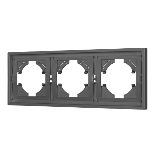 Рамка пластиковая FRM-TENDO-SFPL-3-GR Arlight 054652 Рамка пластиковая FRM-TENDO-SFPL-3-GR Arlight 054652