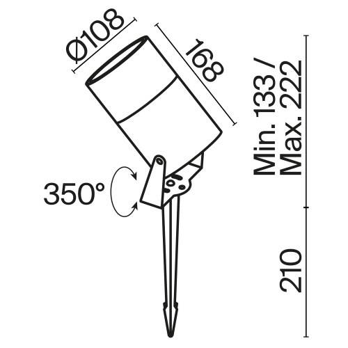 Ландшафтный светильник Outdoor O050FL-L15W3K фото 9