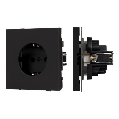 Механизм электрической розетки SCT-TENDO-MEU1-SFPL-BK (230V, 16A) Arlight 054638