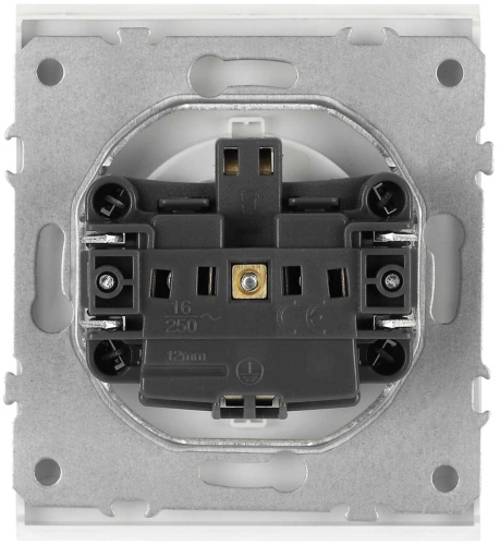 Розетка ЭРА Arktik 16-2101-01 с заземлением 2P+E Schuko 16А-250В белый Б0070414 фото 3