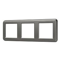 Рамка пластиковая FRM-VERSA-PL-3-GR Arlight 043785