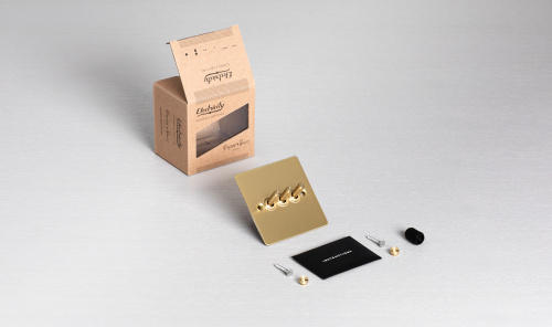 Выключатель 3G Toggle Smoked Bronze/brass фото 2