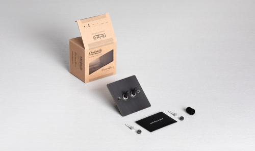 Выключатель 2G Toggle Smoked Bronze фото 3