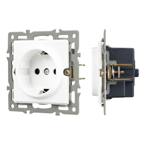 Механизм электрической розетки SCT-GP-MEU-PL-WH (250V, 16A) Arlight 043739