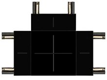 Коннектор питания ЭРА TRM-S5-CT BK для магнитного шинопровода Т-образный для системы S5 Б0059032