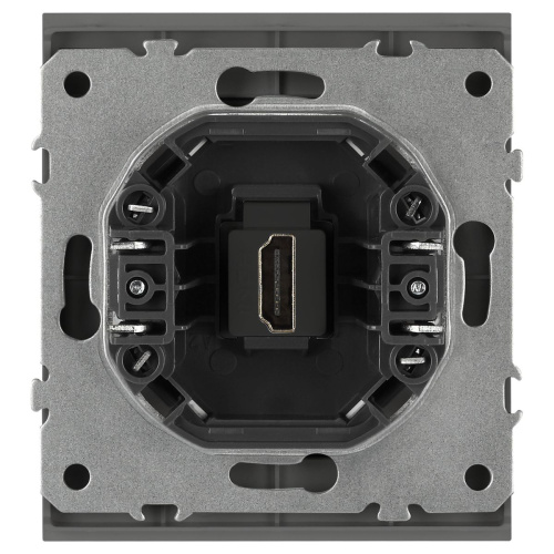 Розетка ЭРА Arktik 16-3114-06 HDMI графит Б0070509 фото 4