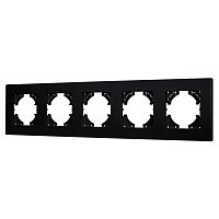 Рамка пластиковая FRM-PERIO-PL-5-BK Arlight 049763