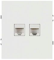 Розетка ЭРА Arktik 16-3108-01 информационная двойная 2XRJ45 белый Б0070484