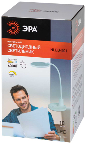 Настольная лампа ЭРА NLED-501-10W-W Б0059839 фото 9
