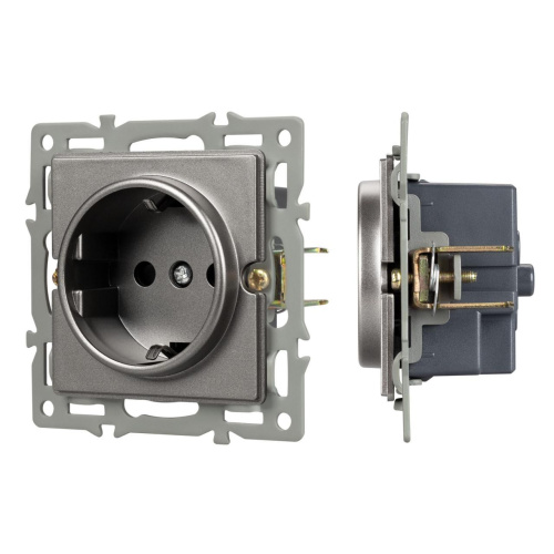 Механизм электрической розетки SCT-GP-MEU-PL-GR (250V, 16A) Arlight 043741