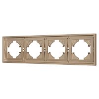 Рамка пластиковая FRM-TENDO-PL-4-GD Arlight 053850