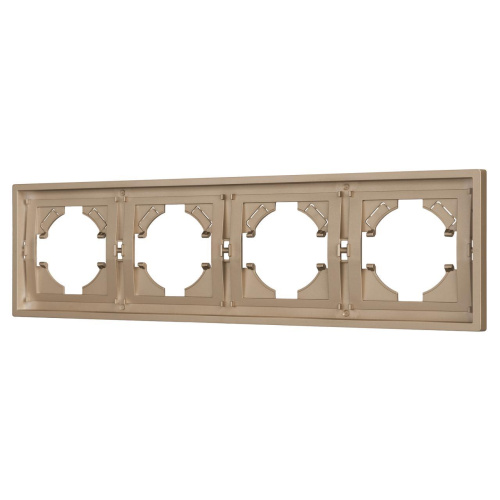 Рамка пластиковая FRM-TENDO-PL-4-GD Arlight 053850