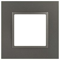 Рамка для розеток и выключателей ЭРА Elegance 14-5011-16 Classic, на 1 пост, титан Б0065823