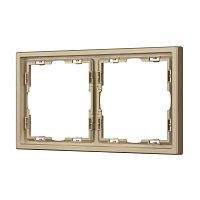 Рамка пластиковая FRM-NOBE-SFPL-2-GD Arlight 054217