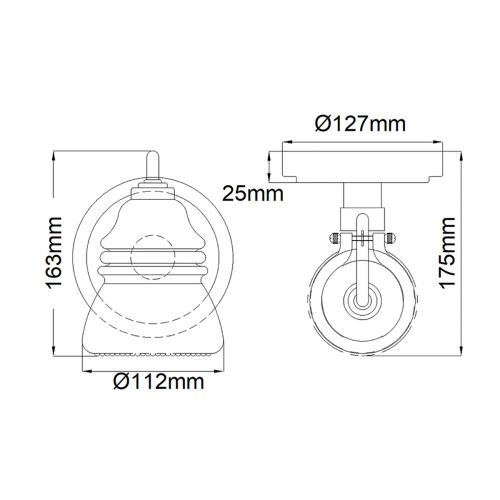 Бра для ванных комнат Kichler, Арт. KL-TALLAND1-PC-BATH фото 6