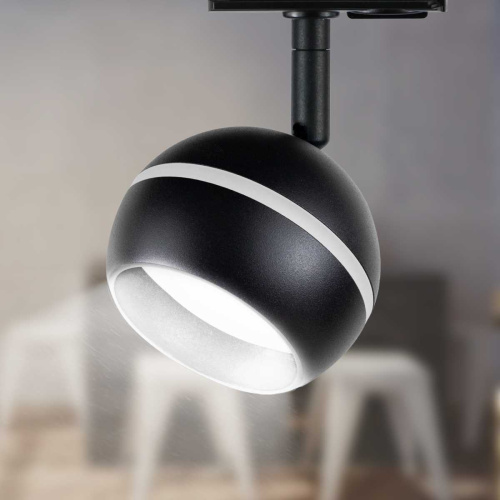 Трековый светильник однофазный ЭРА Round TR47-GX53 BK Б0054156 фото 6