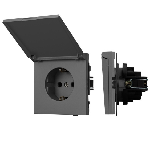 Механизм розетки влагозащищённый SCT-TENDO-MCP-SFPL-GR (230V, 16A) Arlight 054601