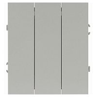 Выключатель ЭРА Arktik 16-1107-03 тройной 10АХ-250В алюминий Б0070376