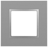 Рамка для розеток и выключателей ЭРА Elegance 14-5011-03 Classic, на 1 пост, алюминий Б0060573