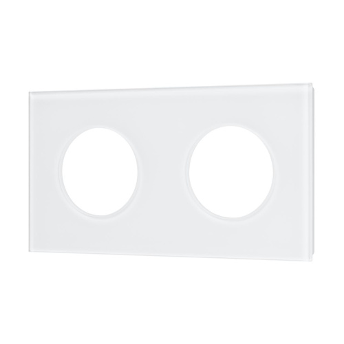 Рамка стеклянная FRM-GLARE-GC-2-WH Arlight 043835