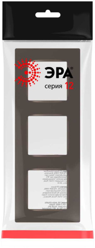 Рамка для розеток и выключателей ЭРА Серия 12 12-5203-13 на 3 поста, Классик, бронза Б0067782 фото 4