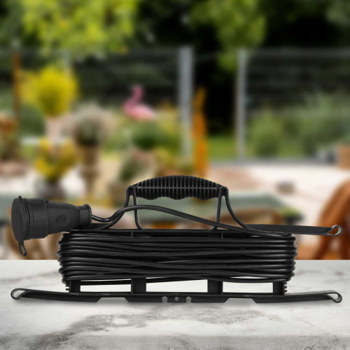 Удлинитель силовой ЭРА GREEN LINE FR-6-10m Greenline на рамке 1 розетка без заземления 10м ПВС 2x0.75мм2 Б0065090 фото 6