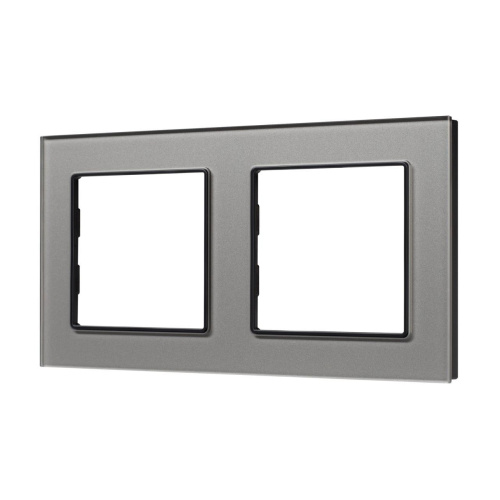 Рамка стеклянная FRM-GLARE-GS-2-GR Arlight 043798