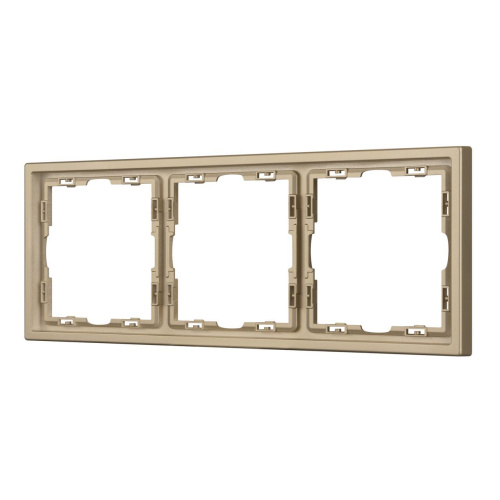 Рамка пластиковая FRM-NOBE-SFPL-3-GD Arlight 054221