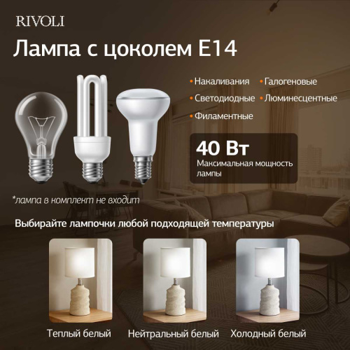 Настольная лампа Rivoli Marian 7549-502 Б0070135 фото 6