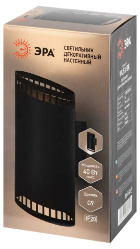 Настенный светильник ЭРА WL51 BK Б0061197 фото 4