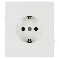 Розетка ЭРА Arktik 16-2102-01 с заземлением 2P+E Schuko со шторками 16А-250В белый Б0070424