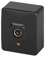 Розетка ЭРА Эксперт 11-3201-05 TV одиночная IP20 ОУ антрацит Б0063024
