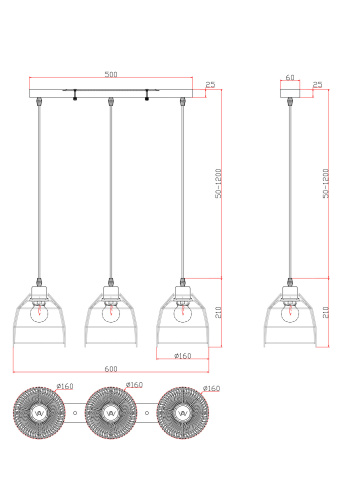 Подвесной светильник Freya FR5334PL-03W фото 3