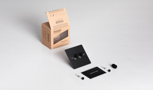 Выключатель 2G Toggle brass фото 3