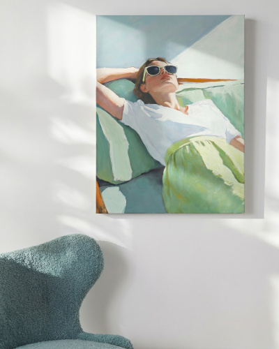 Интерьерная картина "Poolside Lounger" Интерьерная картина "Poolside Lounger"