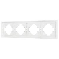 Рамка пластиковая FRM-TENDO-SFPL-4-WH Arlight 054656