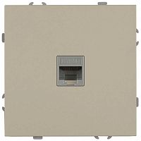 Розетка ЭРА Galaxy 15-3107-04 информационная RJ45 IP20 шампань Б0070741