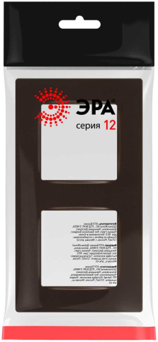 Рамка для розеток и выключателей ЭРА Серия 12 12-5202-13 на 2 поста, Классик, бронза Б0067787 фото 3