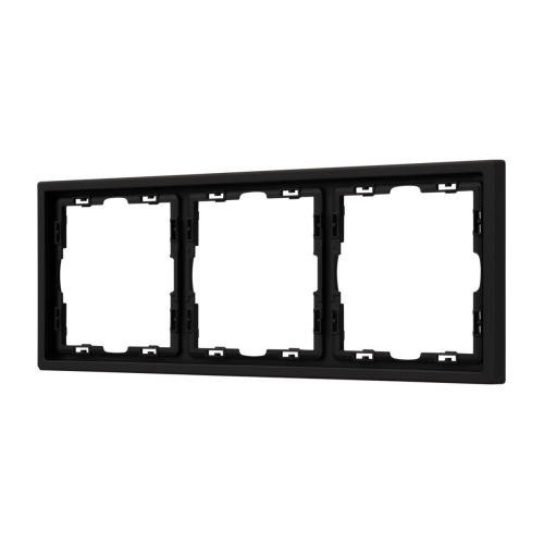 Рамка пластиковая FRM-NOBE-SFPL-3-BK Arlight 054220