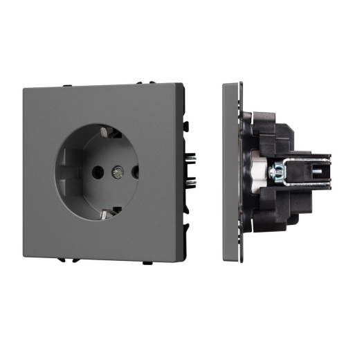 Механизм электрической розетки SCT-NOBE-MEU1-SFPL-GR (230V, 16A) Arlight 054279